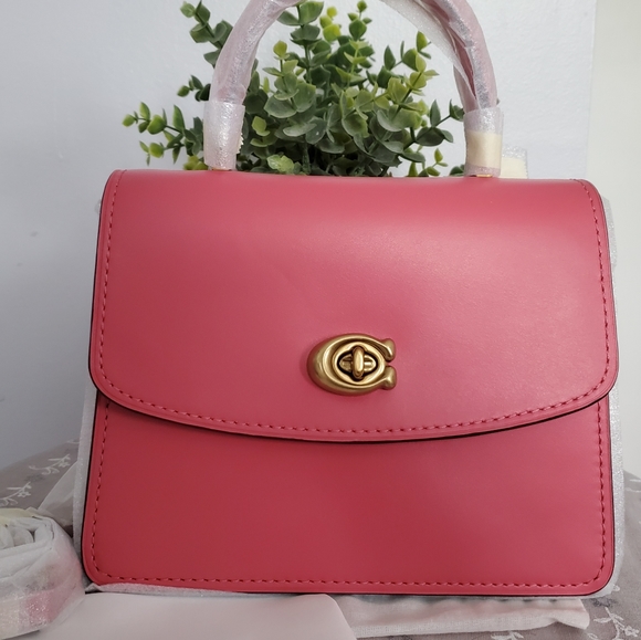 NWT Coach Parker Top Handle Orchid - Picture 1 of 7